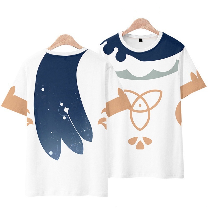 Genshin Impact 3D Printed T-shirt – Paimon Impression – ACG Town